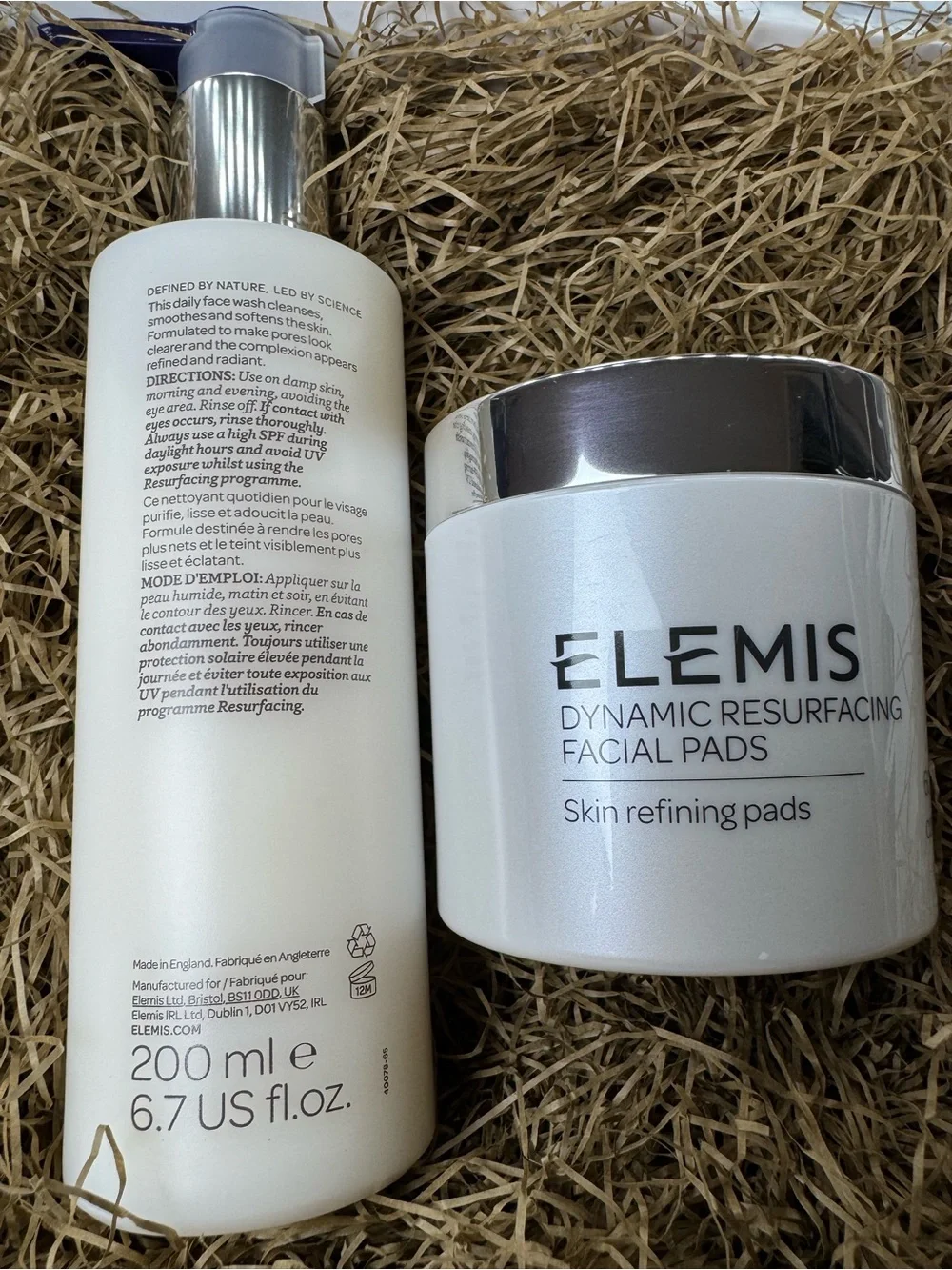 ELEMIS DYNAMIC GENTLE RESURFACING FACIAL WASH & PADS DUO SET